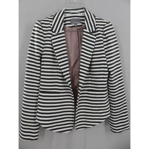 Tinley Road Womens Medium Blazer Striped Stretch - Picture 1 of 9